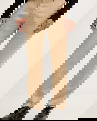 Karl Lagerfeld pantaloni regular pentru bărbați, cu adaos de in