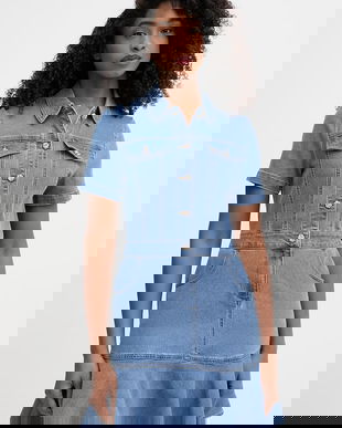 Morgan rochie din denim