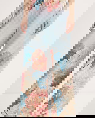 Gaudi pantaloni straight pentru femei, din in