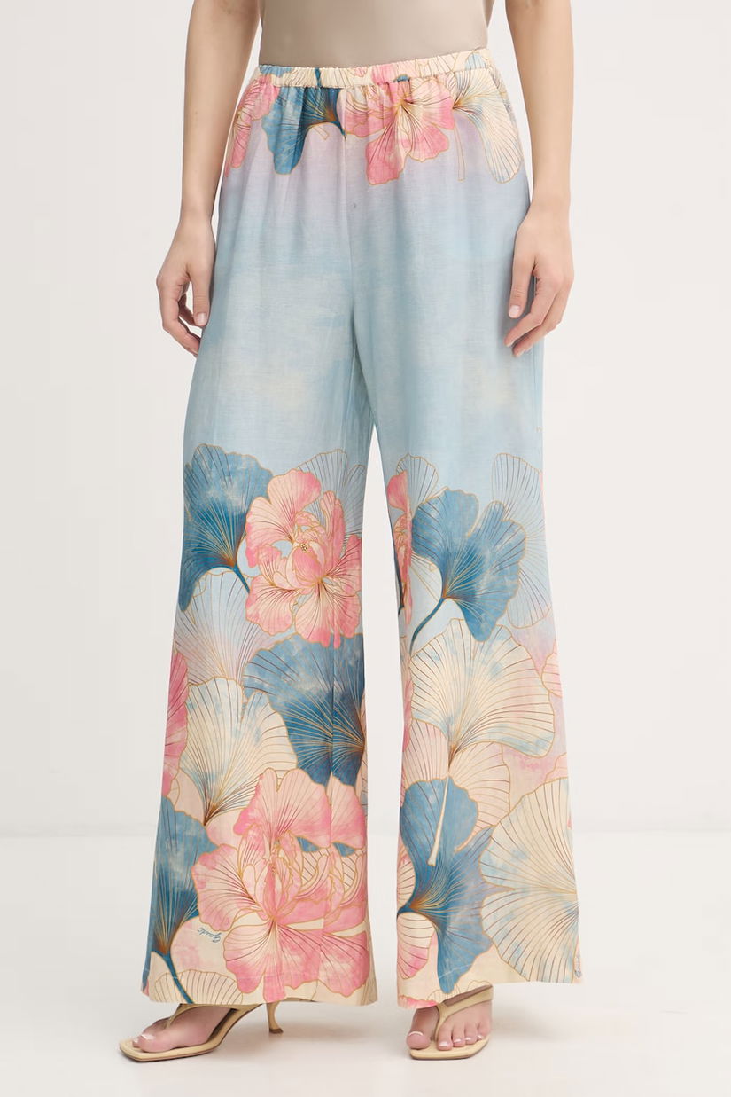 Gaudi pantaloni straight pentru femei, din in