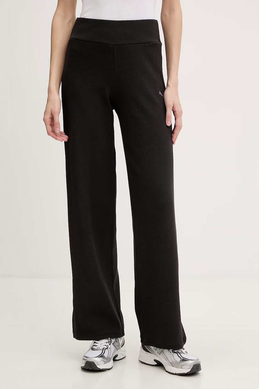 Puma pantaloni de trening pentru femei, cu bumbac Essential Elevated