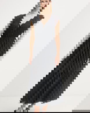 Gaudi rochie babydoll cu vâscoză