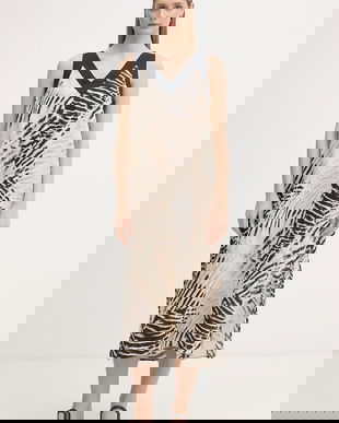 DKNY rochie de vară din in