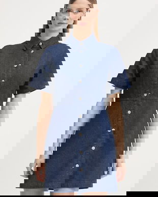 Barbour rochie din denim Maia