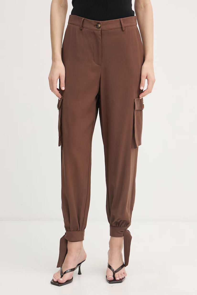 Gaudi pantaloni cargo pentru femei, cu vâscoză