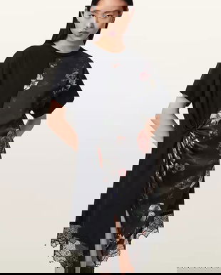 AllSaints rochie asimetrică LANA LACE