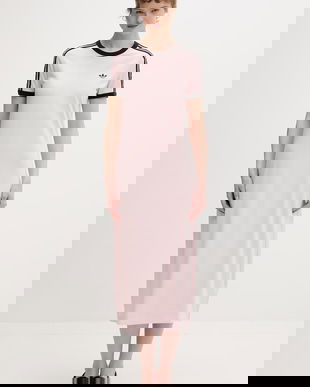 adidas Originals rochie bumbac cu elastan