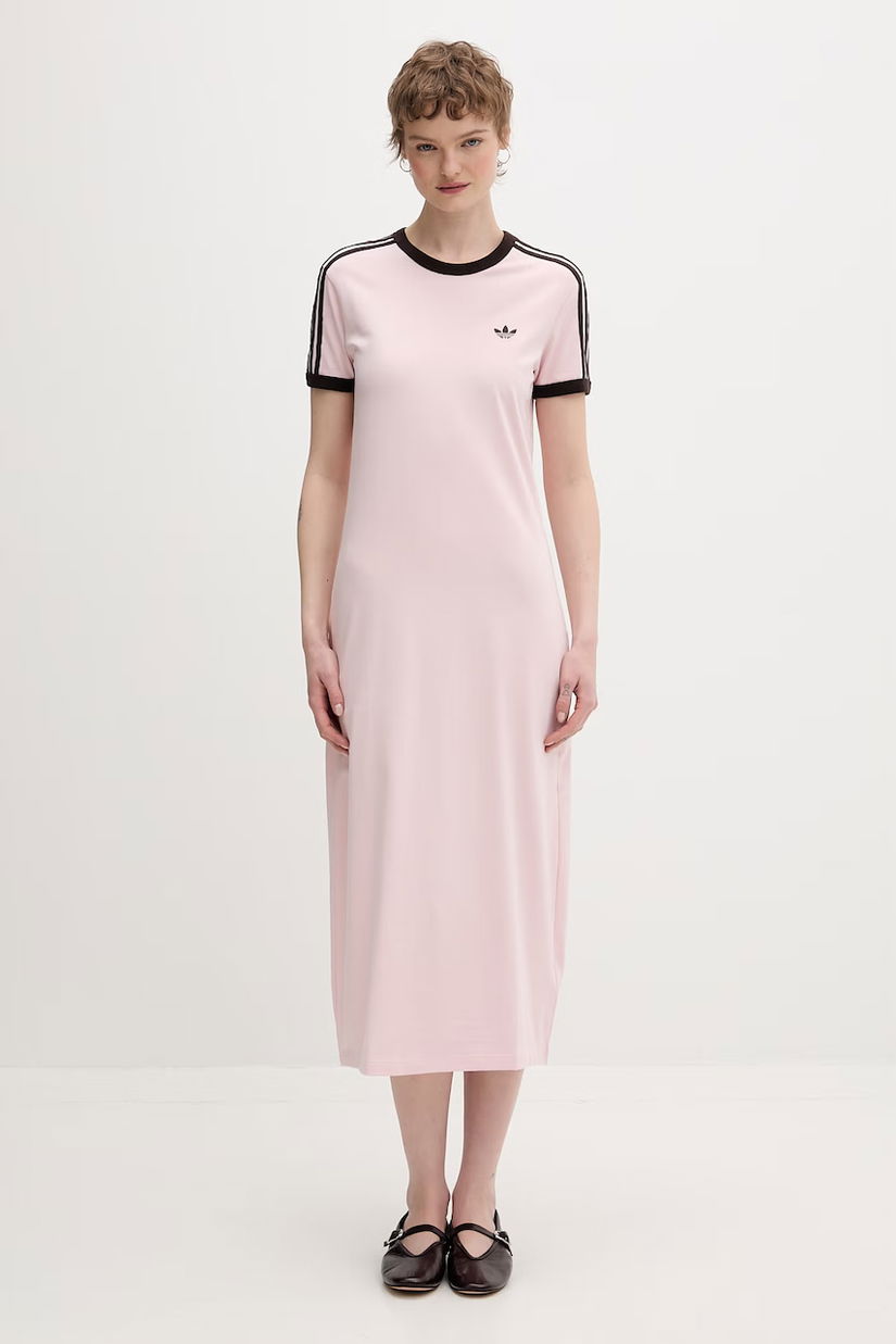 adidas Originals rochie bumbac cu elastan