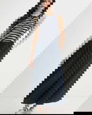 Tommy Hilfiger rochie evazată din bumbac