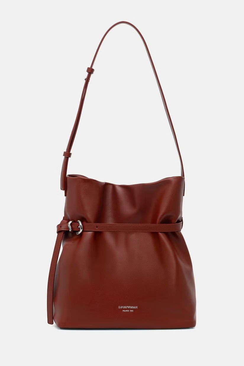 Emporio Armani geantă shopper pentru femei, din piele