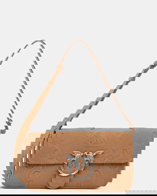 Pinko geantă crossbody pentru femei, din piele întoarsă