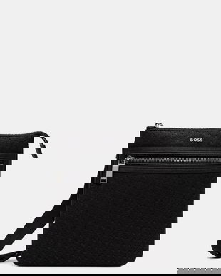 BOSS borsetă de umăr pentru bărbați, din piele