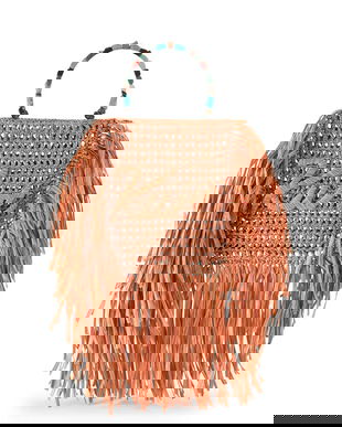 Kurt Geiger London geantă pentru femei Kurt Mini Tote Fringe