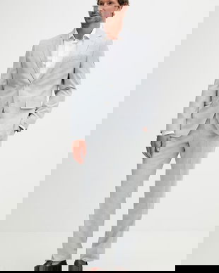 BOSS costum casual pentru bărbați, cu amestec de in Jeckson