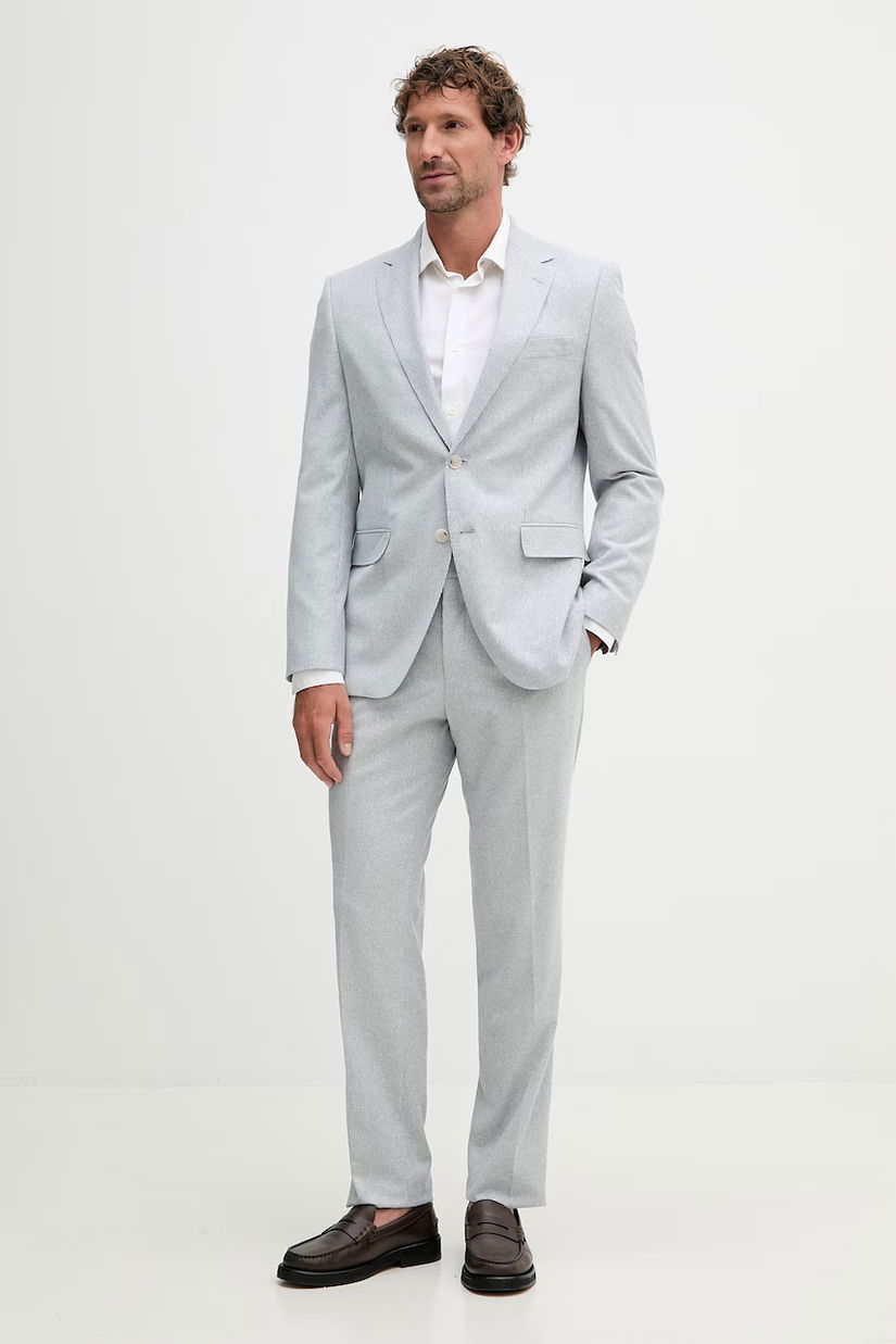 BOSS costum casual pentru bărbați, cu amestec de in Jeckson