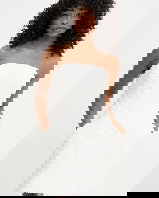 Bardot rochie cu corset de dantelă