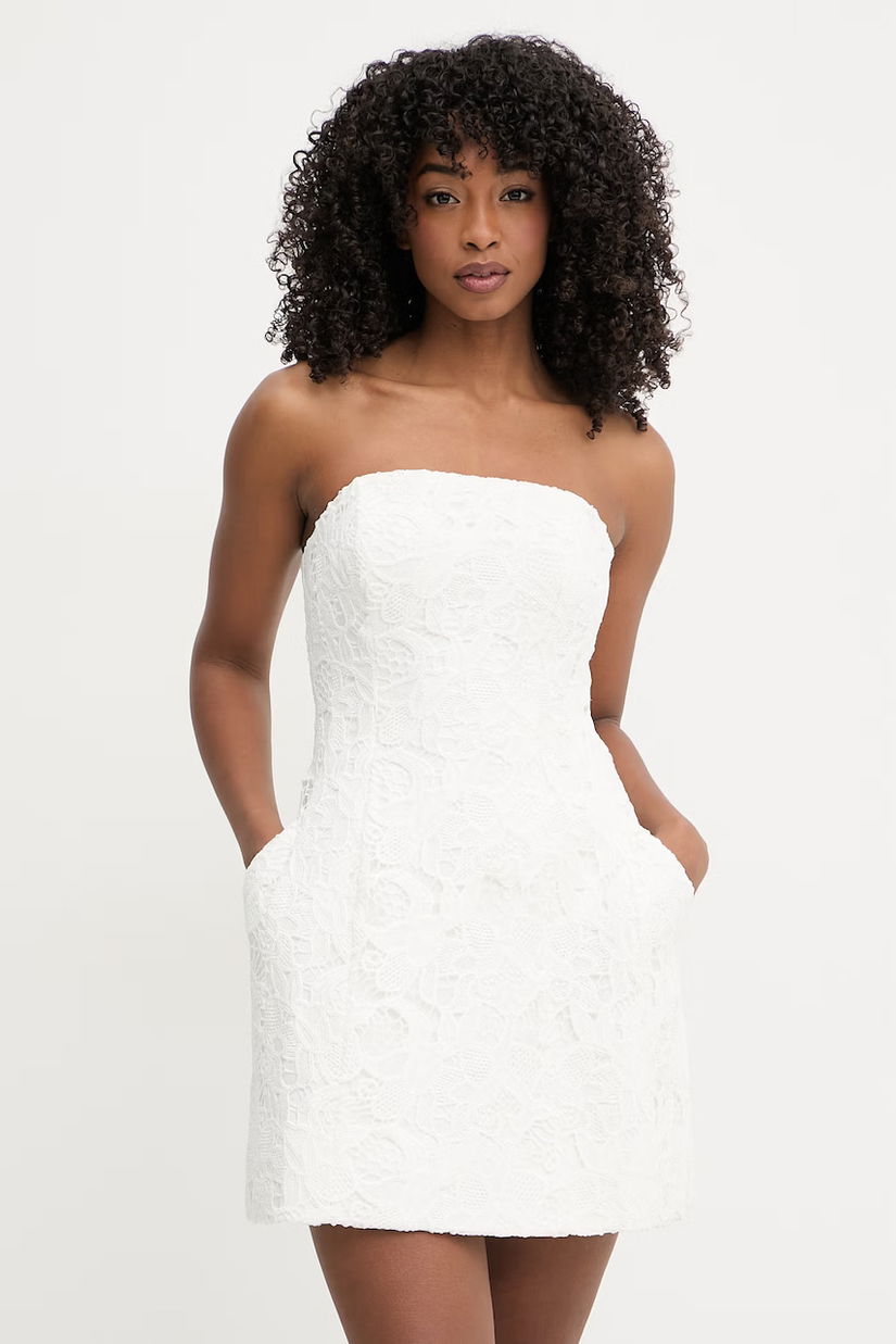 Bardot rochie cu corset de dantelă