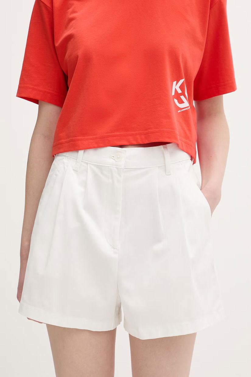 Tommy Jeans pantaloni scurți pentru femei, din bumbac cu elastan