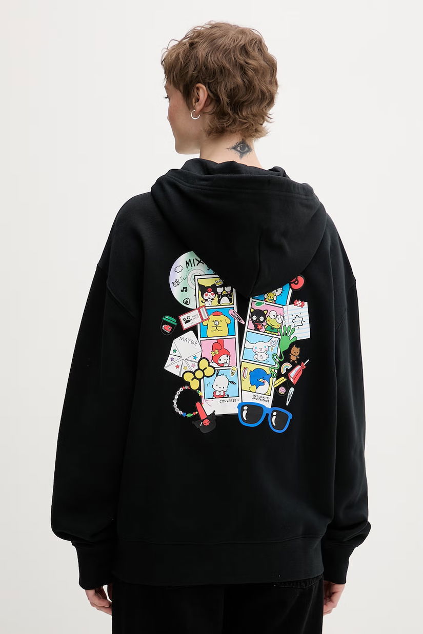 Converse hanorac cu fermoar din bumbac x HELLO KITTY