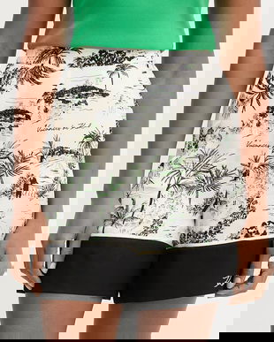 Karl Lagerfeld pantaloni scurți pentru femei,cu vâscoză