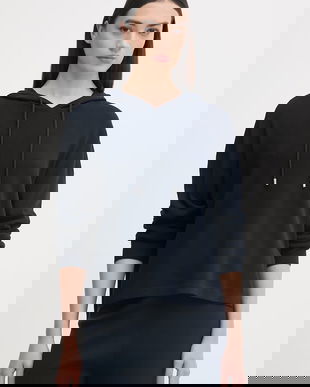 United Colors of Benetton hanorac cu glugă pentru femei,cu vâscoză