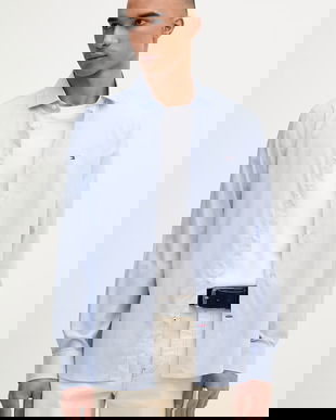 Tommy Hilfiger cămașă pentru bărbați, din bumbac cu elastan