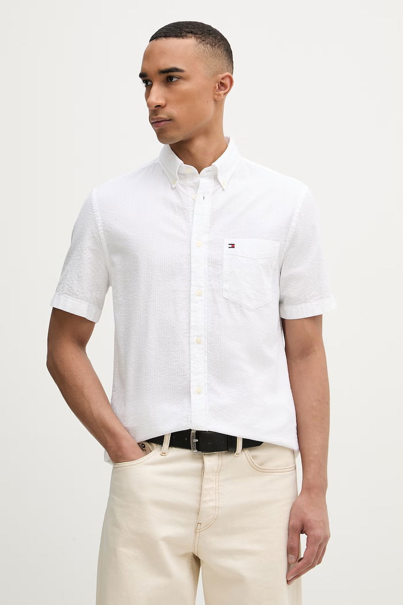 Tommy Hilfiger cămașă pentru bărbați, din bumbac