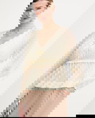 Gaudi bluză pentru femei, cu amestec de vâscoză