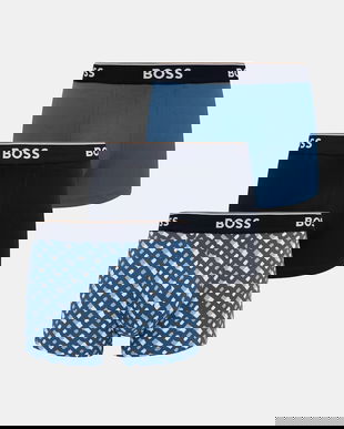 BOSS boxeri bărbați din bumbac cu elastan Trunk 3P Power Desig pachet de 3