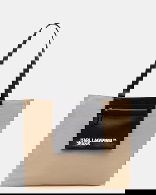Karl Lagerfeld Jeans geantă shopper pentru femei, din bumbac