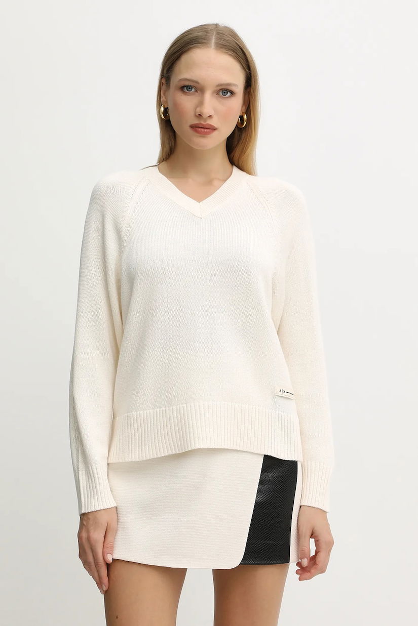 Armani Exchange pulover din amestec de lână