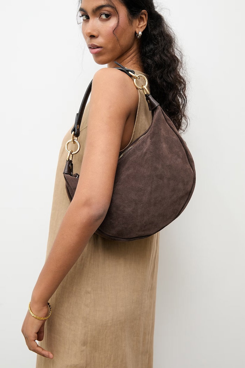 Answear.LAB geantă de mână din piele întoarsă Unscripted Collection