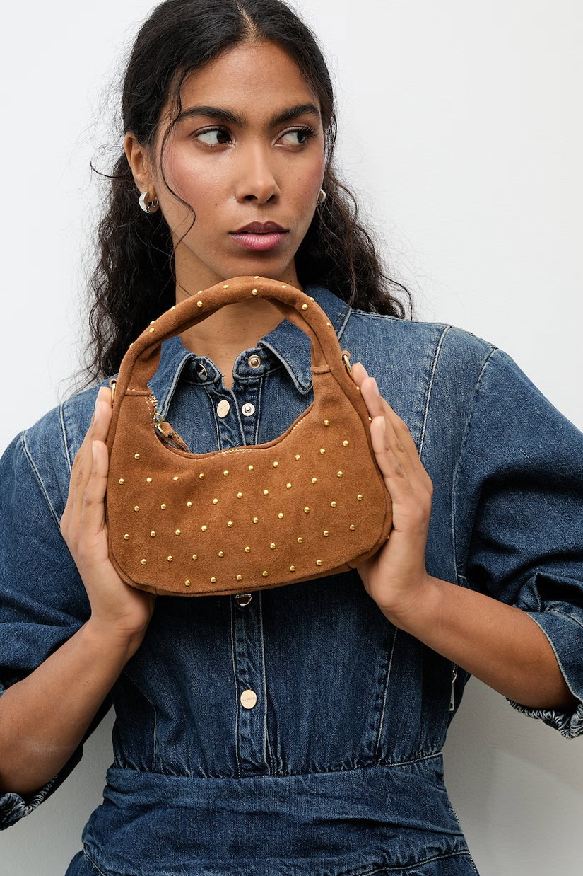 Answear.LAB geanta de mana din piele intoarsa