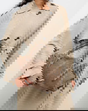 Answear.LAB geanta de mana din piele intoarsa