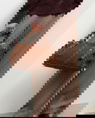 Answear.LAB geanta de mana din piele intoarsa