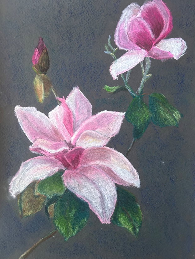 Magnolia - Lucrare înrămată. Soft Pastels
