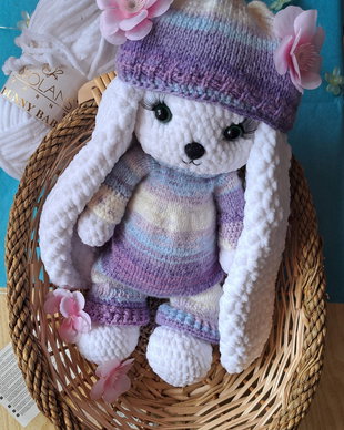 Iepuraș croșetat handmade  jucărie din pluș