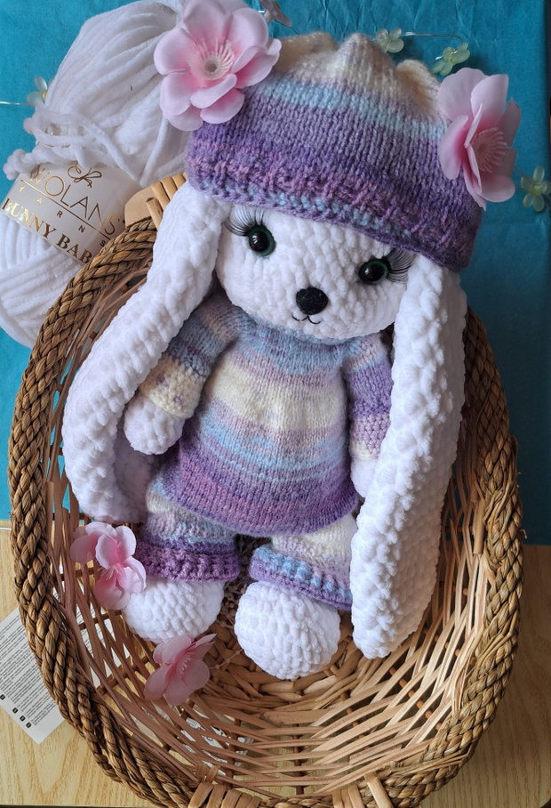 Iepuraș croșetat handmade jucărie din pluș