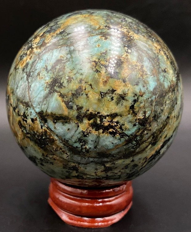 Turcoaz Verde - Sfera din piatra semipretioasa