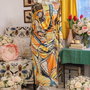 Rochie artistică din bumbac elastic  unicat Larrange