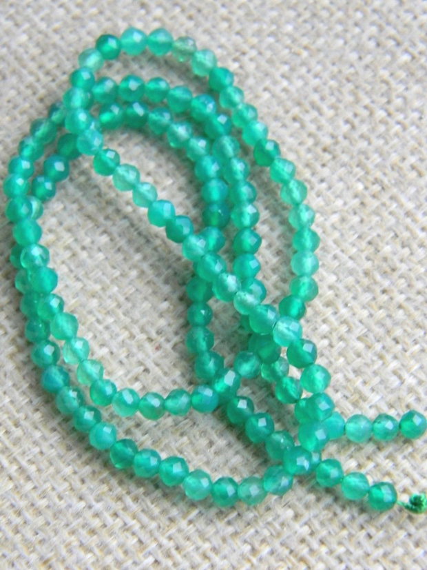 Onix verde fatetat 3,5 mm (F9)