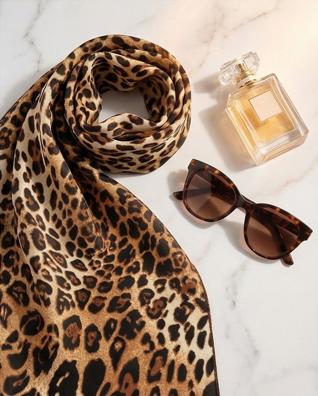 Eșarfa animal print LEOPARD
