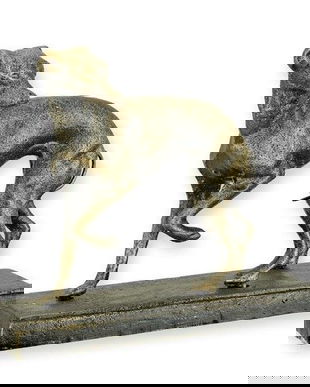 Ogar-figurina decorativa din fonta