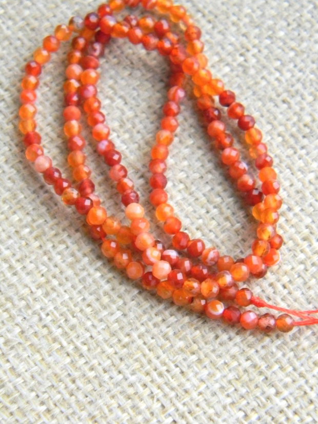Carneol fatetat 3 mm (F7)