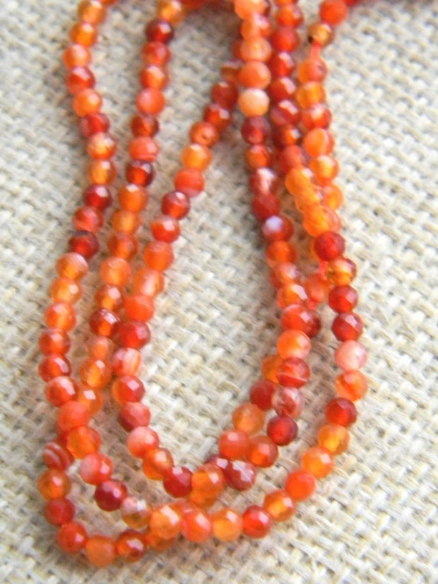 Carneol fatetat 3 mm (F7)
