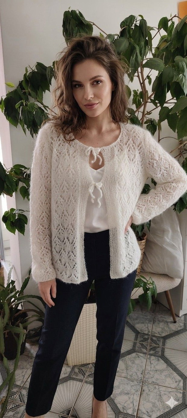 Cardigan mohair