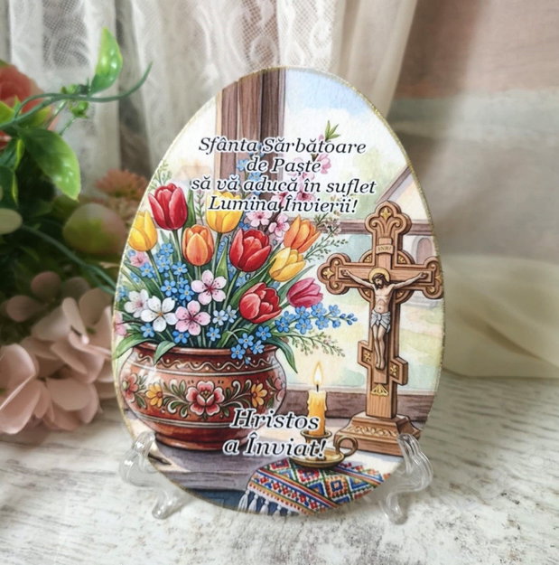 Decoratiune in forma de ou - cadou pentru Paste