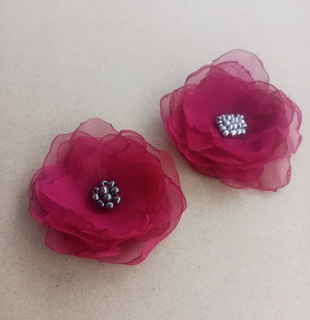 set brose flori diafane magenta