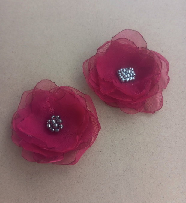 set brose flori diafane magenta