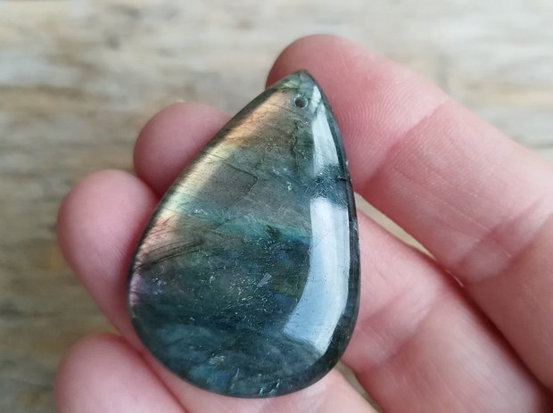 Pandantiv labradorit, 44x30 mm